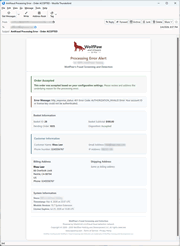 Accepted Order Email